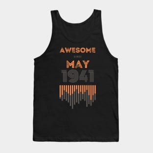 Awesome Since May 1941, 80 years old, 80th Birthday Gift Tank Top